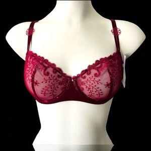SIMONE PERELE DELICE SHEER DEMI BRA SIZE 36 B